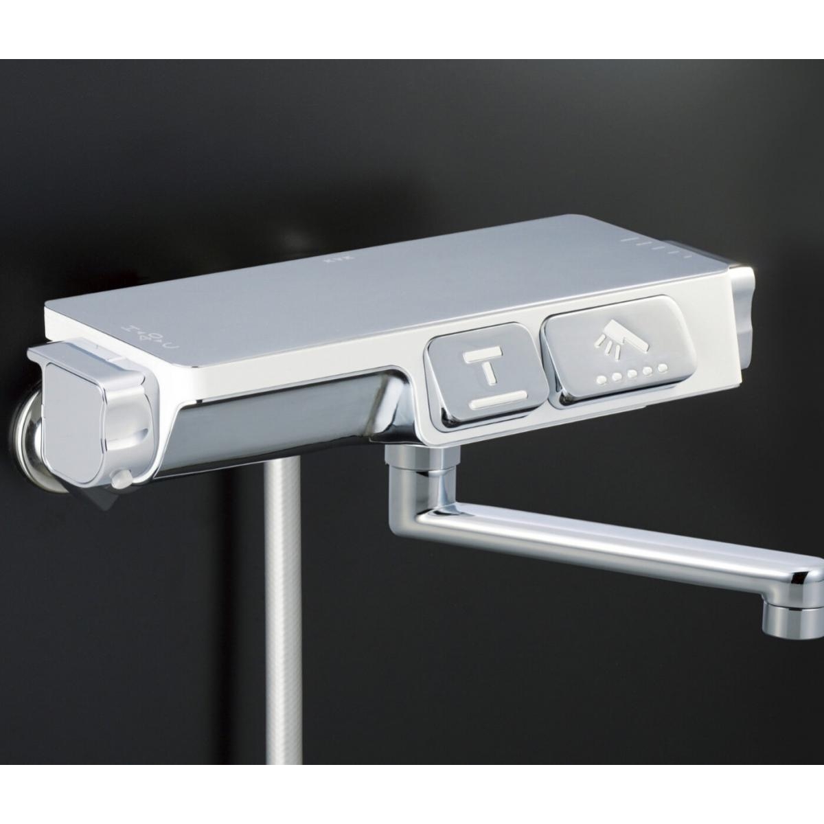 KVK KF3070R1 日本按掣式恆溫沐浴水龍頭 (連銀色花灑)