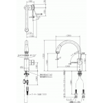 KVK KM708G 日本拉出式U型廚房混合水龍頭
