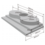 ATHENS 金雅典 JP-700IEC 70CM 嵌入式抽油煙機 (1500m³/hr，雙摩打)