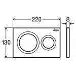 Viega 藏牆式水箱系統貼牆式座廁專用組合 - Visign for Style 20 (白色)