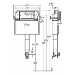 Viega 藏牆式水箱系統貼牆式座廁專用組合 - Visign for Style 20 (白色)