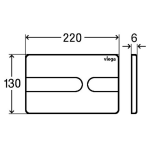 Viega 藏牆式水箱系統貼牆式座廁專用組合 - Visign for Style 23 (白色)