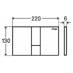 Viega 藏牆式水箱系統貼牆式座廁專用組合 - Visign for Style 24 (白色)