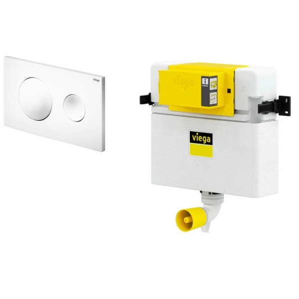 Viega 藏牆式水箱系統貼牆式座廁專用組合 - Visign for Style 20 (白色)