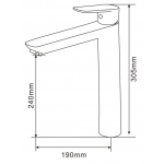 Well Bloom Italy 165系列3件龍頭套裝 (3SET165A): 高身面盆、浴缸龍頭與柱裝花灑