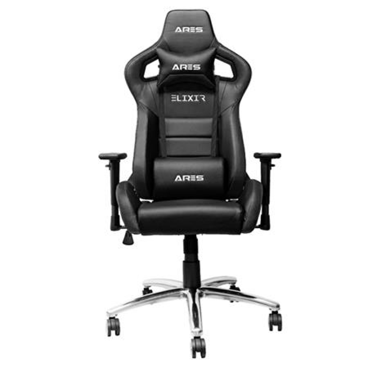 Ares Elixir 人體工學高背電競椅 (黑色): 155°傾斜、3D扶手、PU面料