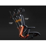 Cougar Argo 人體工學高背椅 (橙黑色): 高透氣網布、鋁製框架、動態腰靠