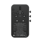 Momax 1-World 120W GaN 旅行插座 (UA15UKGSD): 3xUSB-C+1xUSB-A、全球通用、100W PD快充