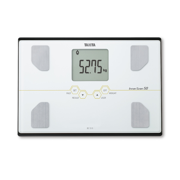 Tanita BC-313 十合一玻璃體組成磅 (50克精準顯示/白色)