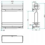 Inoxa 4104W/20-45 可抽拉式料架 (帶兩層擱架及瓶架/負重25kg)