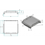 Inoxa 4202DW/60-50 負重25kg 手抽附墊片抽屜籃