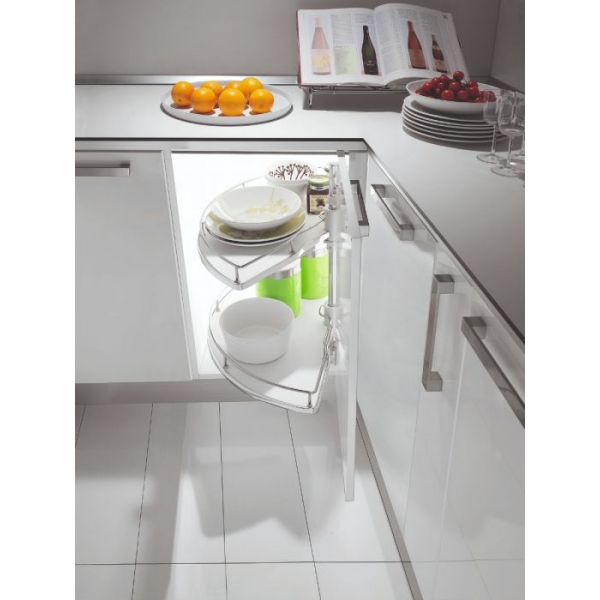 Inoxa 4301W/76 負重15kg 旋轉半月籃