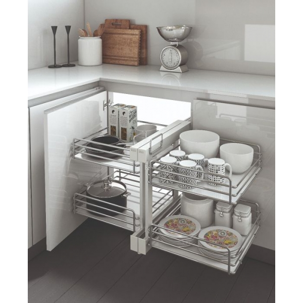 Inoxa 839BW/45 小型角落拉籃 (承重40公斤)