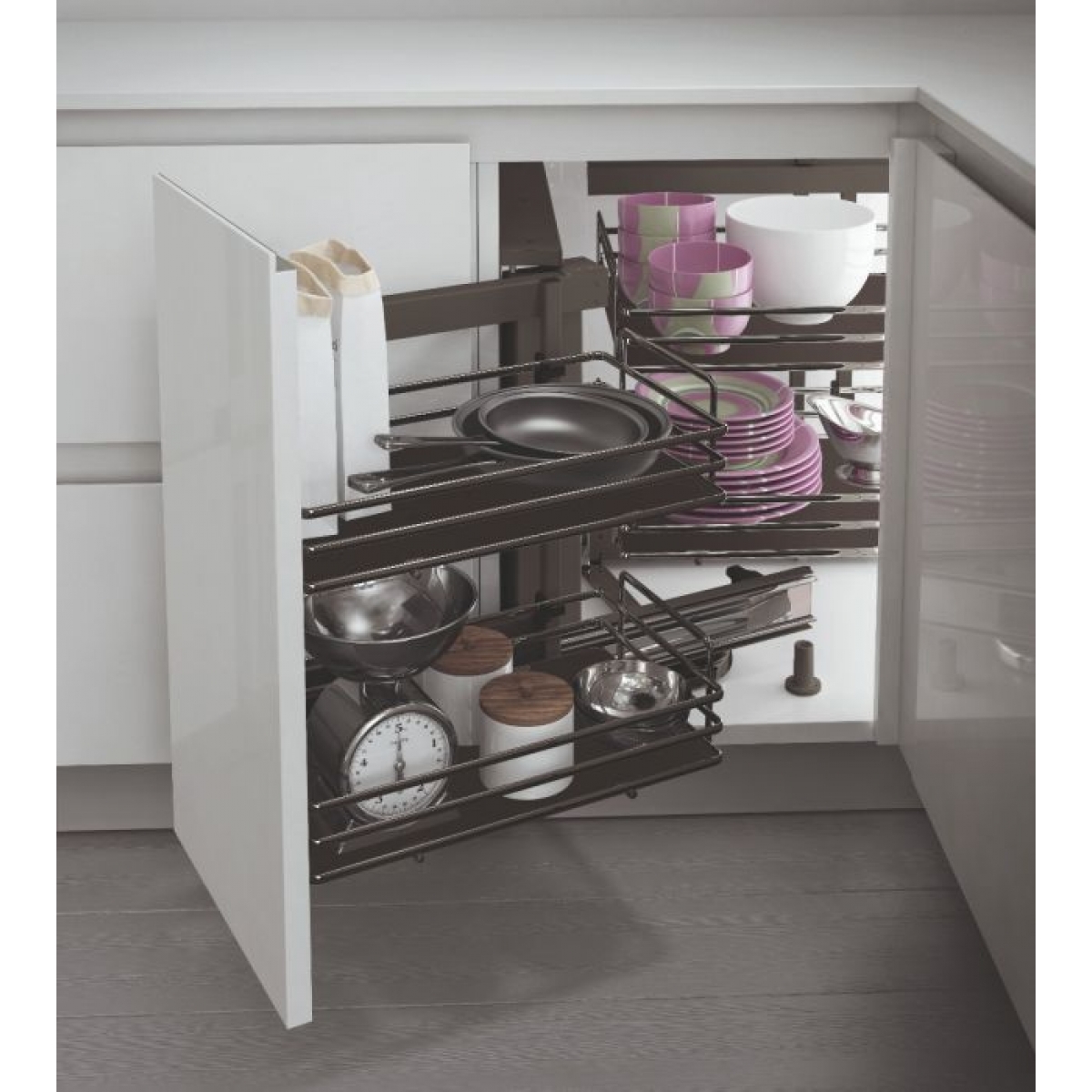 Inoxa 803BE/SX45 左側動態拉籃 (承重40公斤)