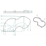 Inoxa Combi-2 層旋轉抽拉式貨架 450mm櫃體 右邊開門