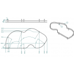 Inoxa Combi-2 層旋轉抽拉式貨架 600mm櫃體 左邊開門