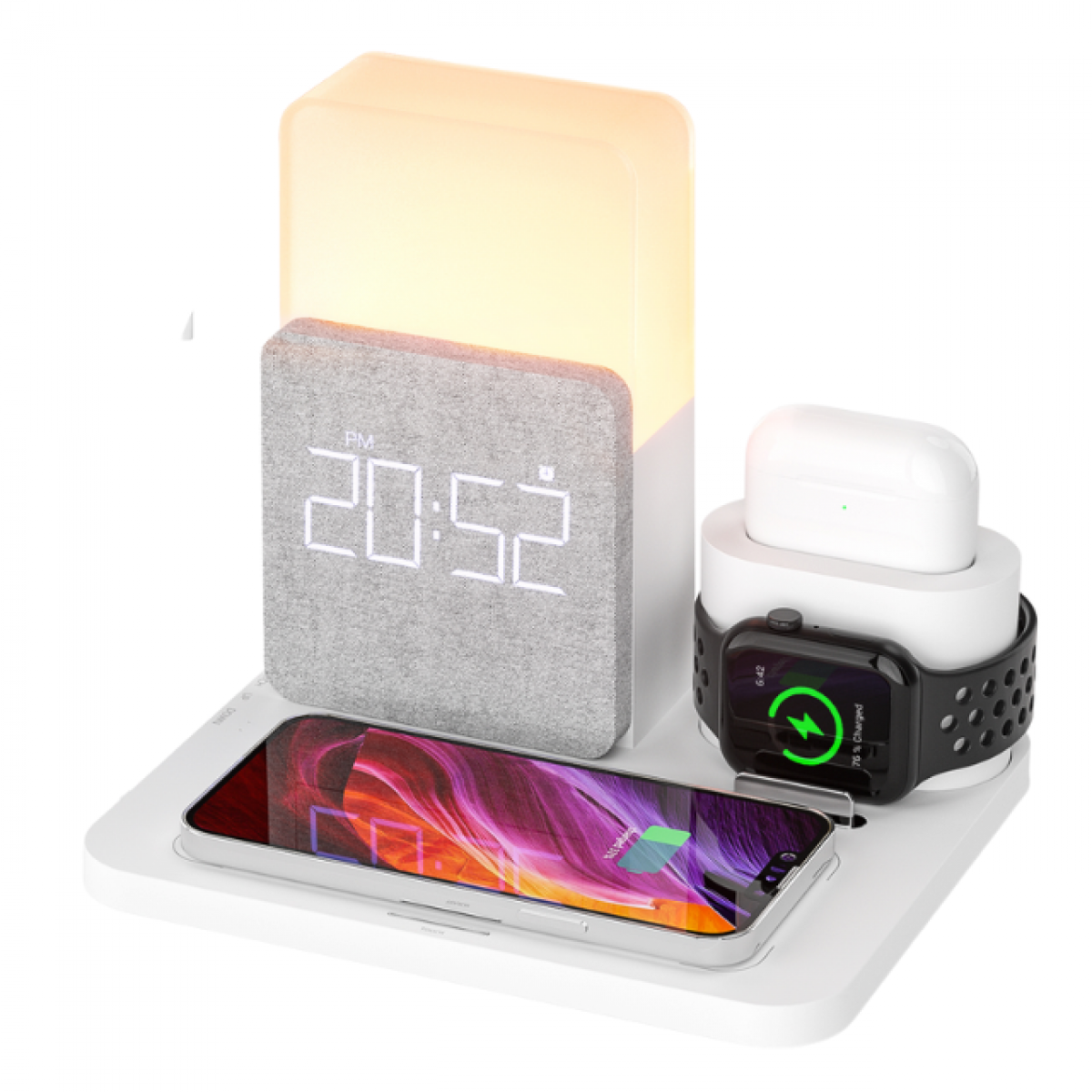 Amoovars HUB 6合1多功能無線充電器 (白色) Amoovars HUB 6合1多功能無線充電器 (白色)