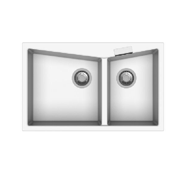 Carysil CGDB-3220-Snova 昇盤 (白色) 雙槽