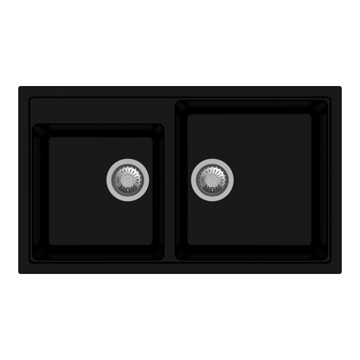 Carysil V-200-Nera VIVALDI 昇盤 (黑色) 雙槽