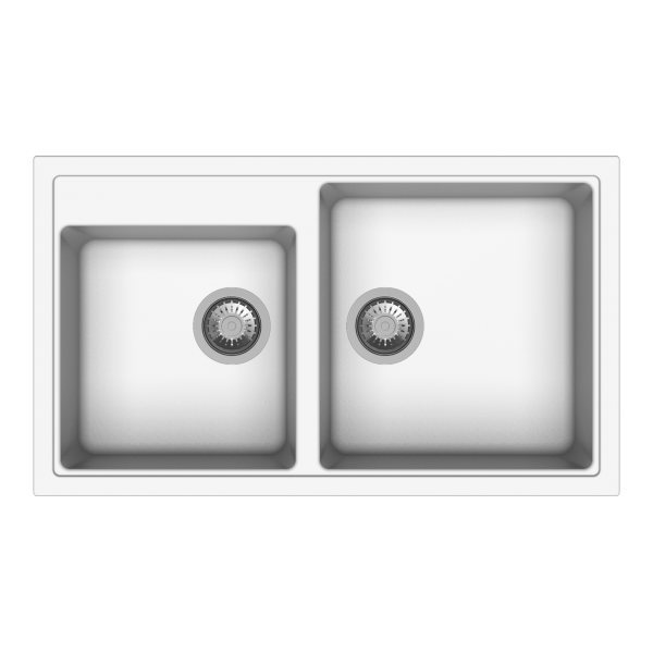 Carysil V-200-Snova VIVALDI 昇盤 (白色) 雙槽