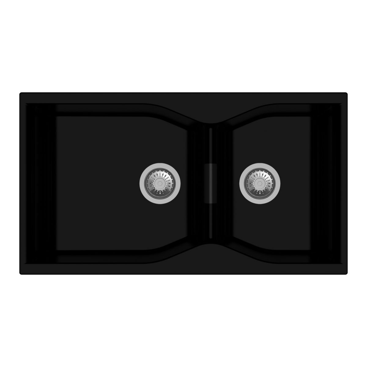 Carysil 3620-Nera Largo 昇盤 (黑色) 雙槽