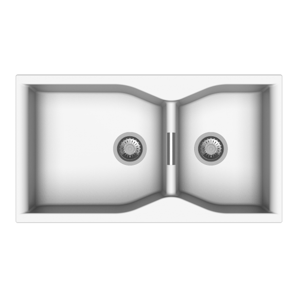 Carysil 3620-Snova Largo 昇盤 (白色) 雙槽