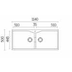 Carysil 4520-Nera Largo 昇盤 (黑色) 單槽