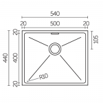 Innova INV 544420 不鏽鋼昇盤 (500x400) 316材質