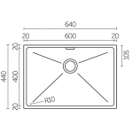 Innova INV 644420 不鏽鋼昇盤 (600x400) 316材質