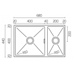 Innova INV 684420 不鏽鋼昇盤 (200x400, 400x400) 316材質