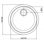 Apell Ferrara FE435UBC 拉絲不鏽鋼昇盆