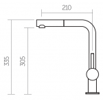 Innova Sena02 單桿昇盤龍頭 (白色)