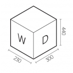 Elletipi EASY 24 24L水槽下垃圾桶