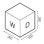 Elletipi Block U-Top 1010 10+10L底座式垃圾桶
