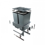 Elletipi Block 4550 35+35L底座式垃圾桶