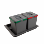 Elletipi Metropolis 6045 10+10L底座式垃圾桶