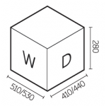 Elletipi Metropolis 6045 10+10L底座式垃圾桶