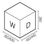 Elletipi Metropolis 9045 10+10+15L底座式垃圾桶