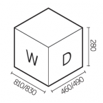 Elletipi Metropolis 9050 10+10+15L底座式垃圾桶