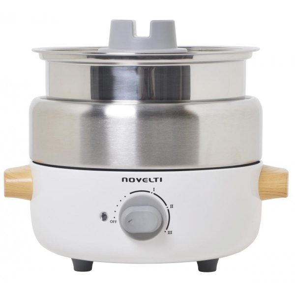 Novelti NM2812 1.2公升多用途易潔煎煮鍋 (雙層隔熱/3段火力)