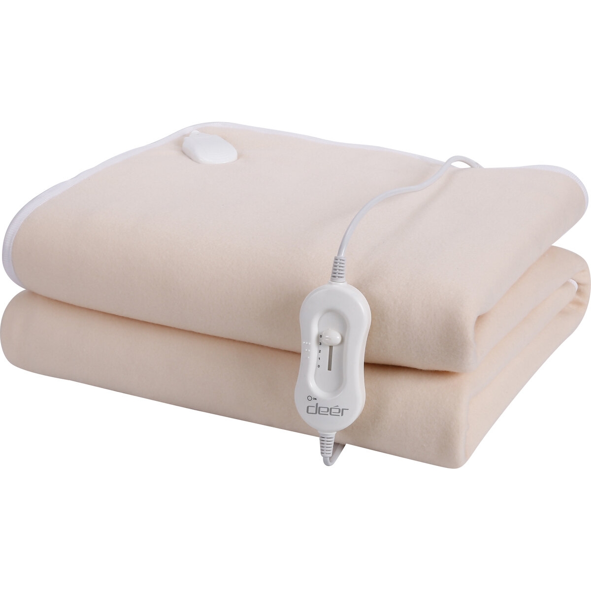 Deer DU1301 單人順滑絨電暖氈 (米色)