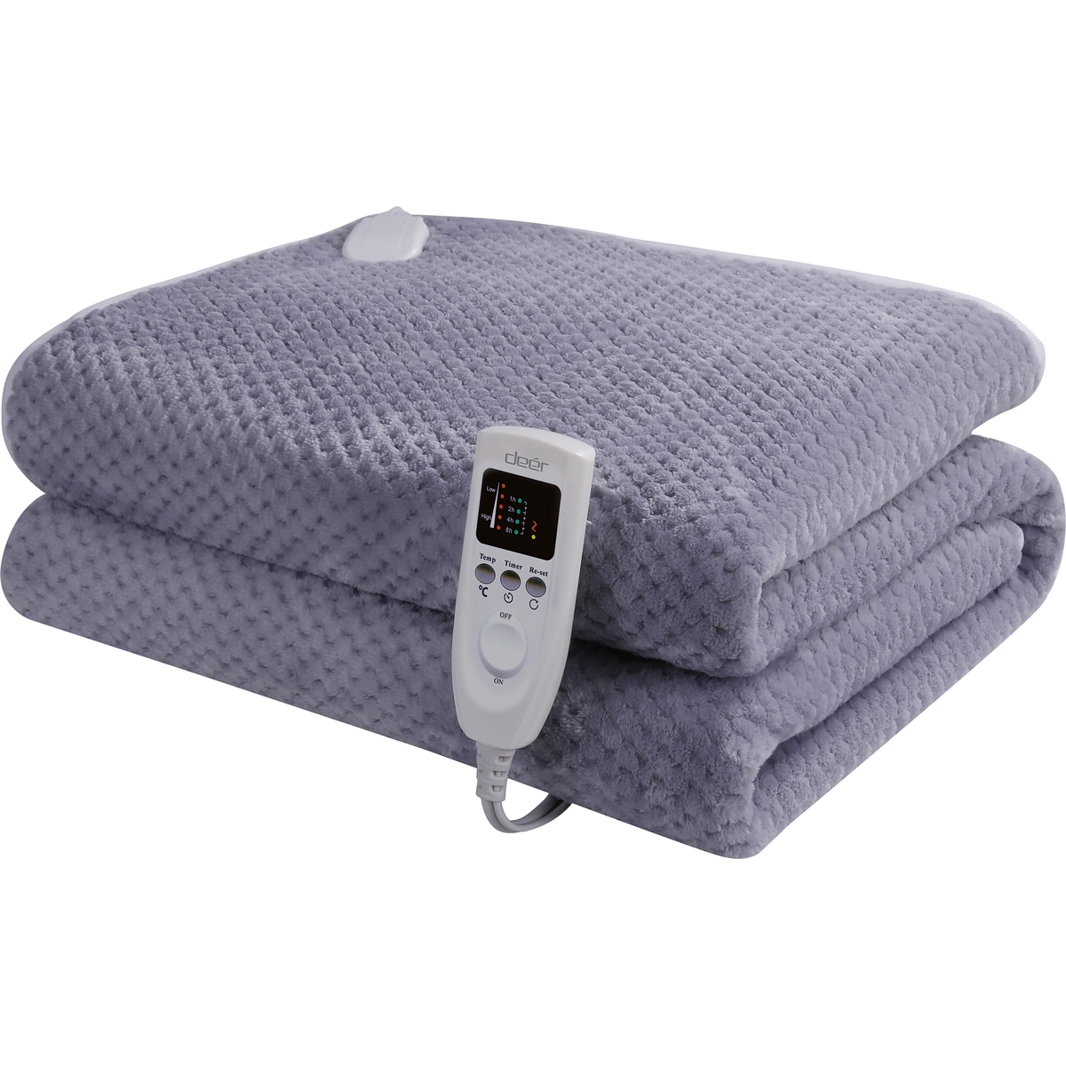 Deer DU1401 單人舒適絨電暖氈 (海港灰)