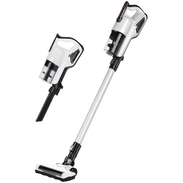 Sezze 西哲 S35E(W) 二合一旋風無線吸塵機 (白色)：180°旋轉吸頭、LED微塵追蹤燈、可水洗濾網