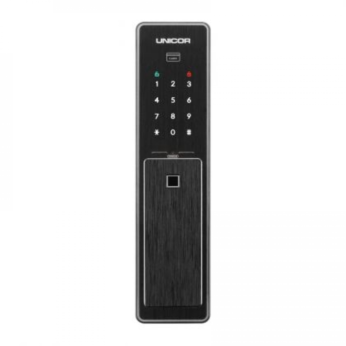 Unicor PM8500F 推拉式電子門鎖 (黑色): 雙重模式、多種操作、無需網絡連接