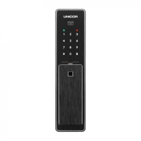 Unicor PM8500F 推拉式電子門鎖 (黑色): 雙重模式、多種操作、無需網絡連接