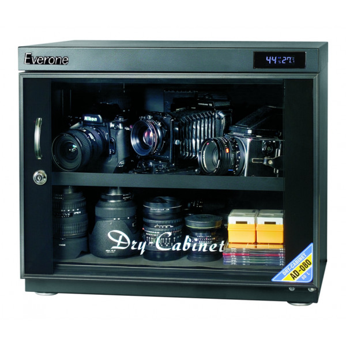 Everone AD-080II 80L 數碼顯示電子防潮箱 (橫向)