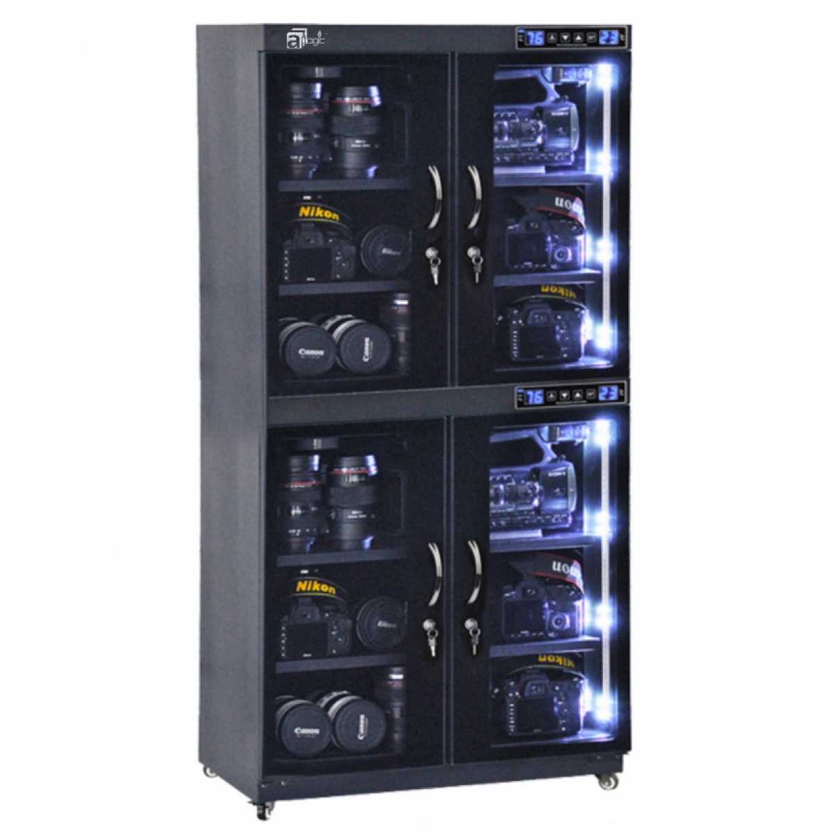 aMagic ADC-TLED450L 450升電子防潮櫃 | 雙屏數控 | 恆濕防潮