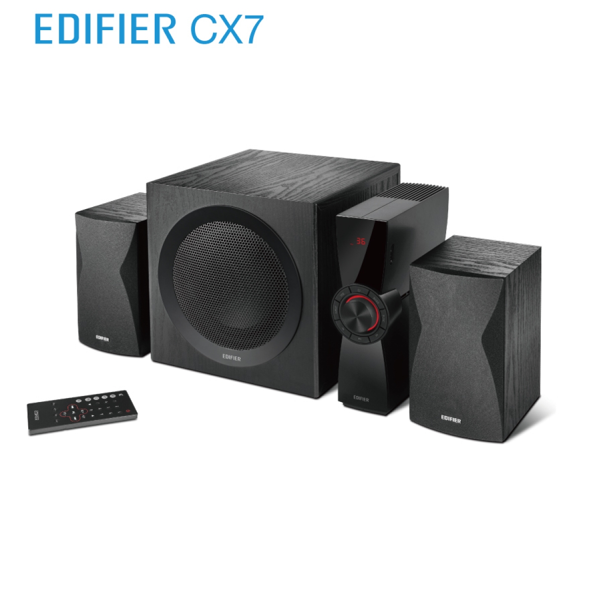 Edifier CX7 2.1聲道多媒體劇院喇叭 | 8吋低音炮 | 藍牙5.0