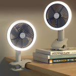 W.A.S.H F178A 座枱/夾/手提風扇 | 4檔風量 | LED燈