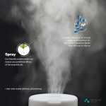 Asakuki Dew Plus 精油香薰器 (石墨灰) | 300ml | 多種定時模式